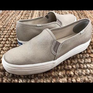 Keds Metallic Gold Canvas Sneakers